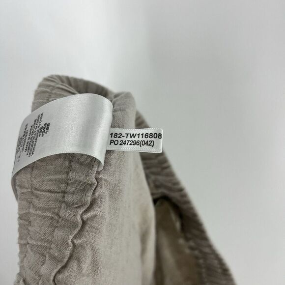 Tommy Bahama Pants Size Small Womens Khaki High Rise Linen Easy Natural Beach - Picture 8 of 8